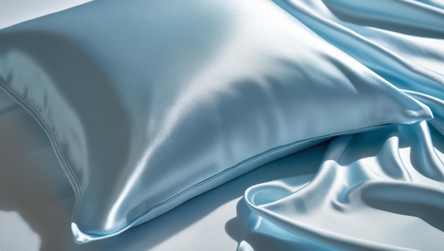 Premium Silk Kussensloop Licht Blauw